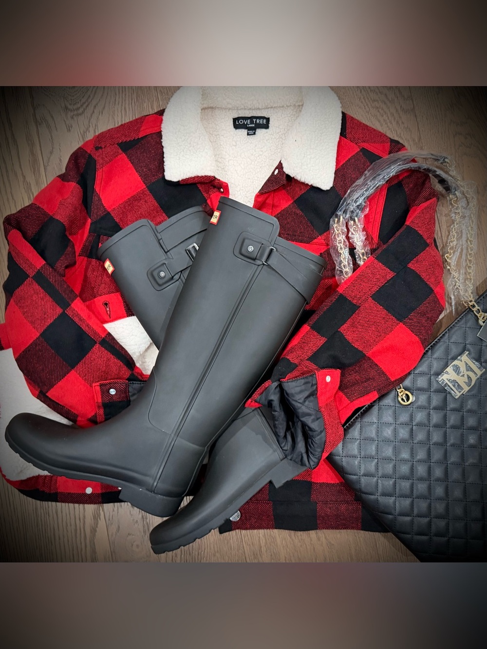 Hunter Matte Black Tall Waterproof Rain Boots